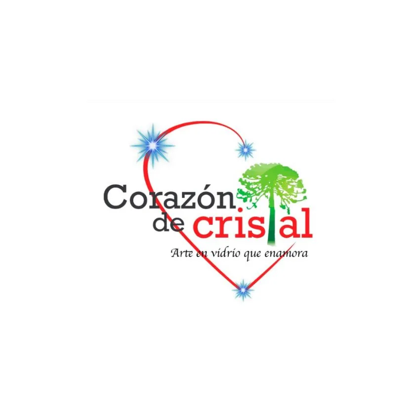 Corazón de cristal Arte en vidrio que enamora