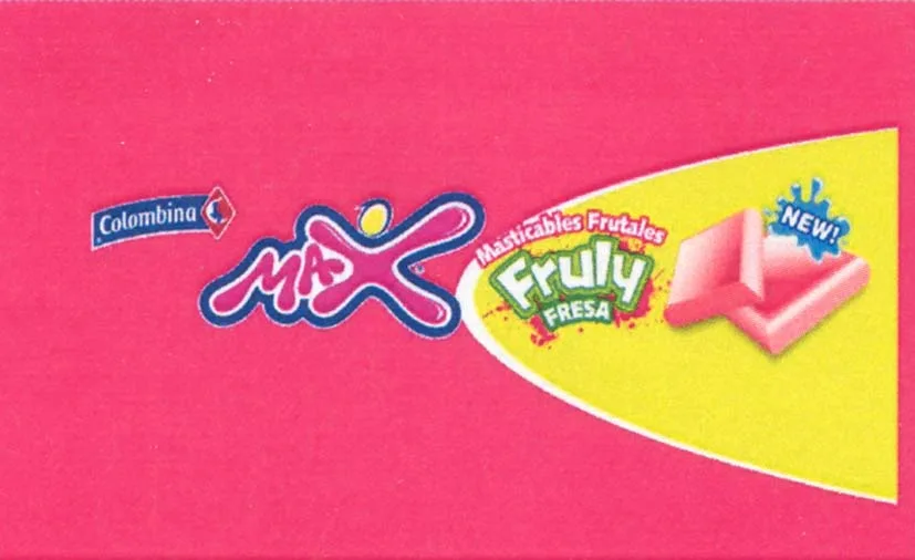 COLOMBINA MAX MASTICABLES FRUTALES FRULY FRESA NEW!