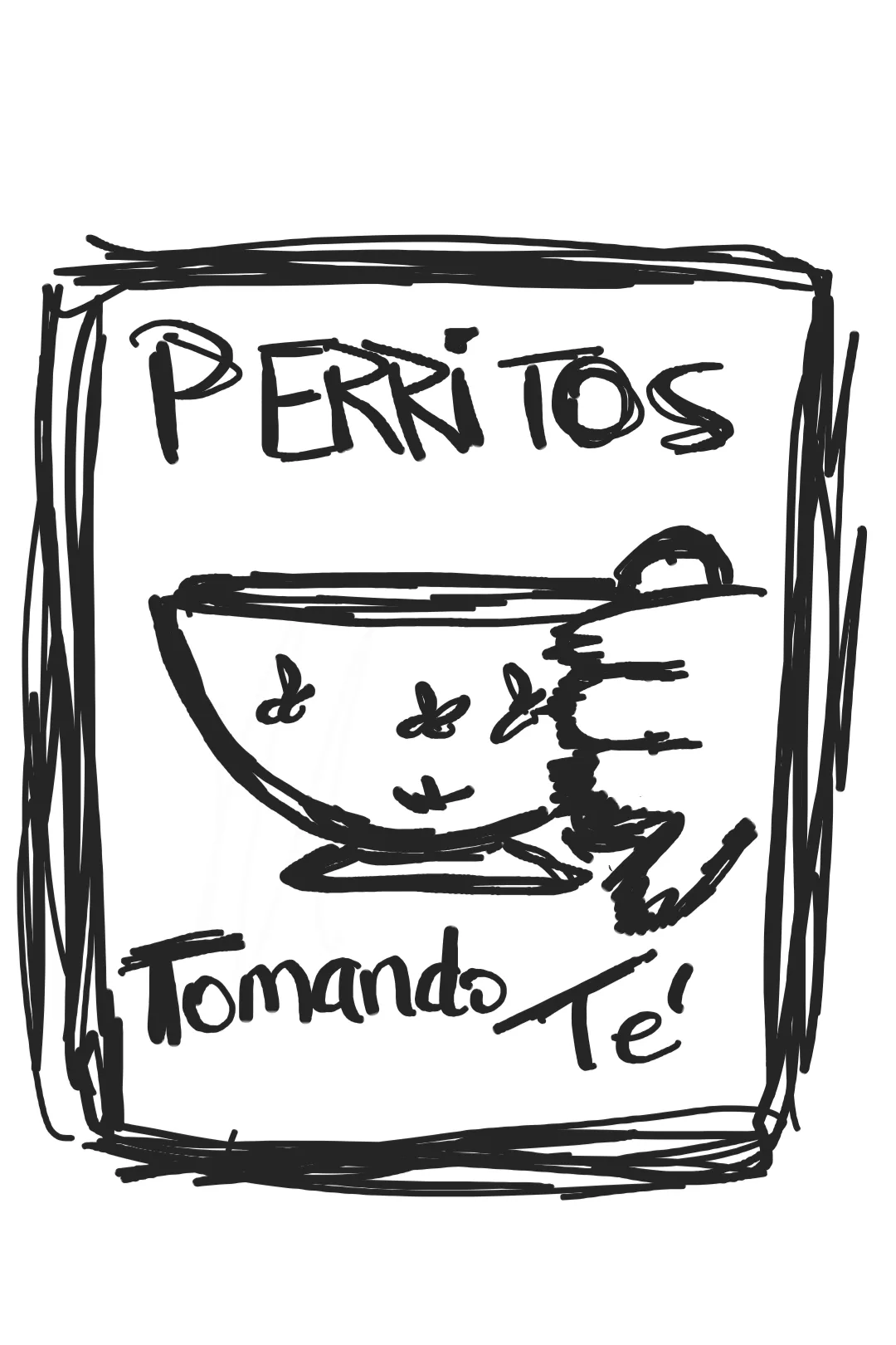 perritos tomando té