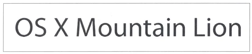 OS X MOUNTAIN LION