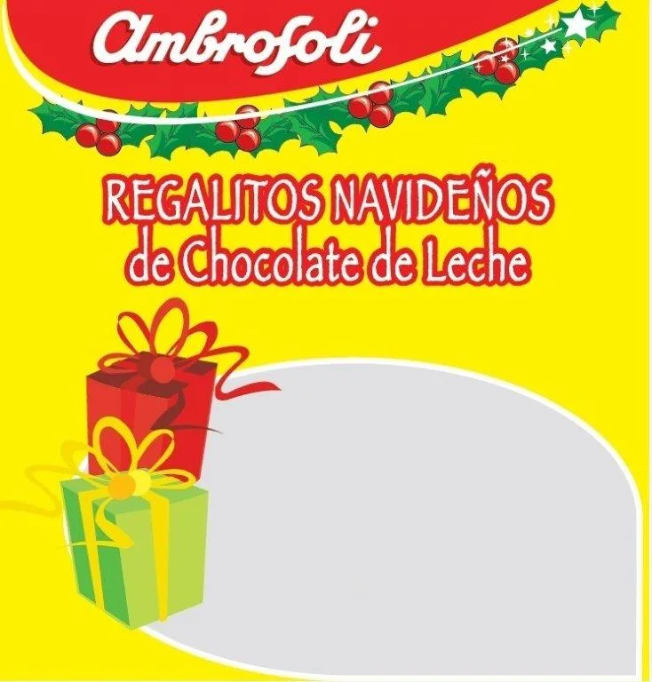 AMBROSOLI REGALITOS NAVIDEÑOS DE CHOCOLATE DE LECHE