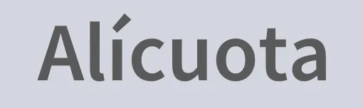 alícuota