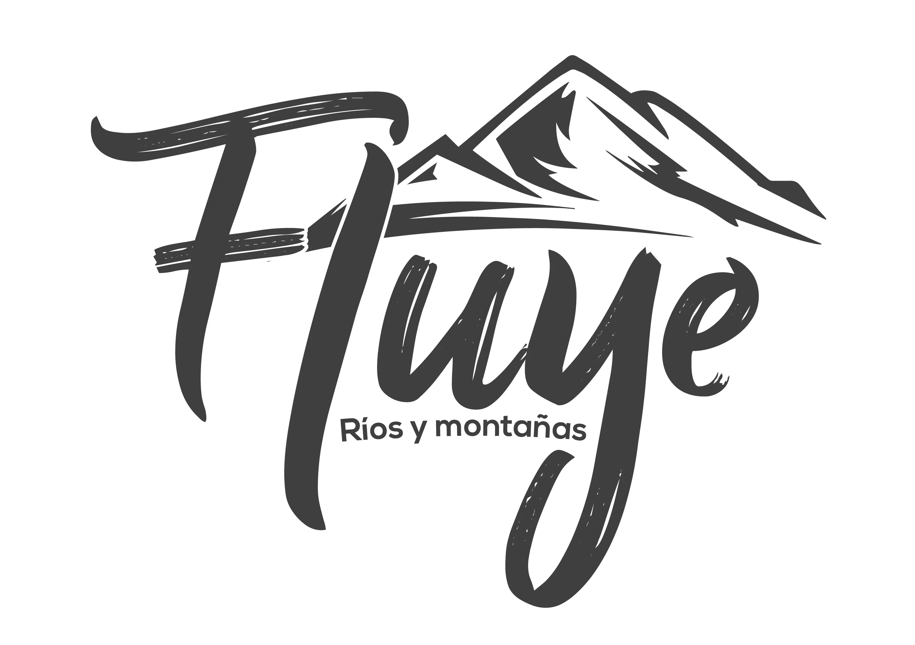 Fluye rios y montañas