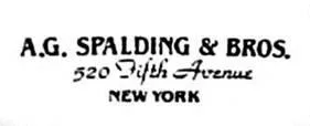 A.G. SPALDING & BROS. 520 FIFTH AVENUE NEW YORK
