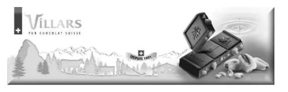 VILLARS PUR CHOCOLAT SUISSE DEPUIS 1901