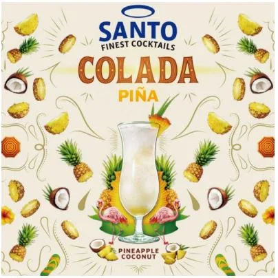 SANTO FINEST COCKTAILS COLADA PIÑA PINEAPPLE COCONUT