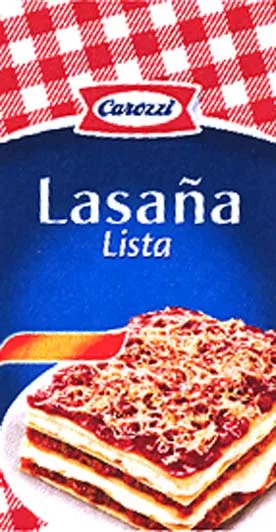 CAROZZI LASAÑA LISTA